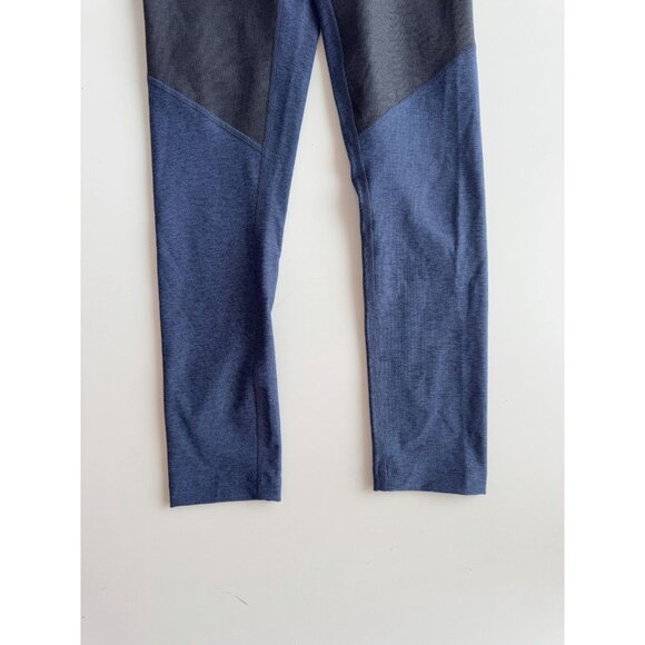 OUTDOOR VOICES Warm-Up Two Tone Blue Black High Rise 3/4 Leggings, Size XS - Picture 6 of 12